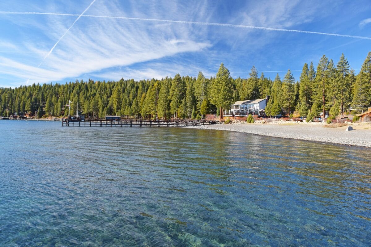 lakefront lake tahoe cabin with private dock